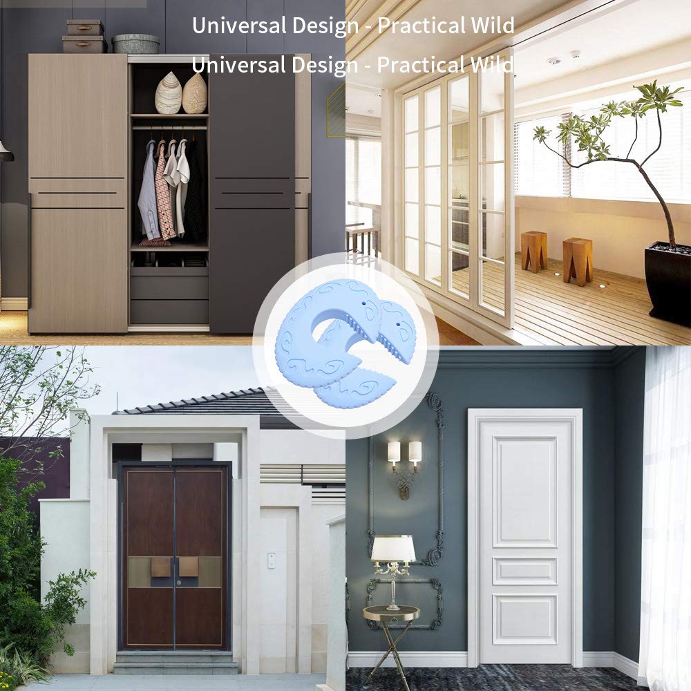 LIVYU LIFE door stopper for kids safety ,solid silicone, blue colour