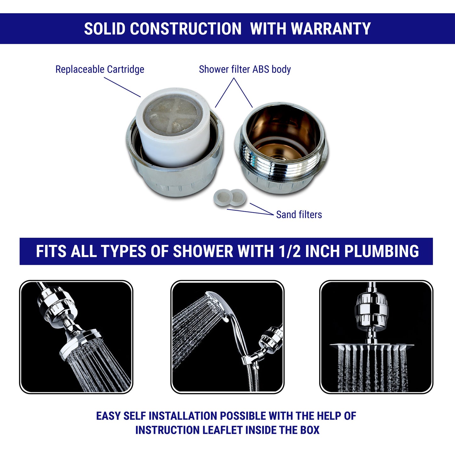 LIVYU LIFE shower filter in 8 stage for borewell/tanker hard water