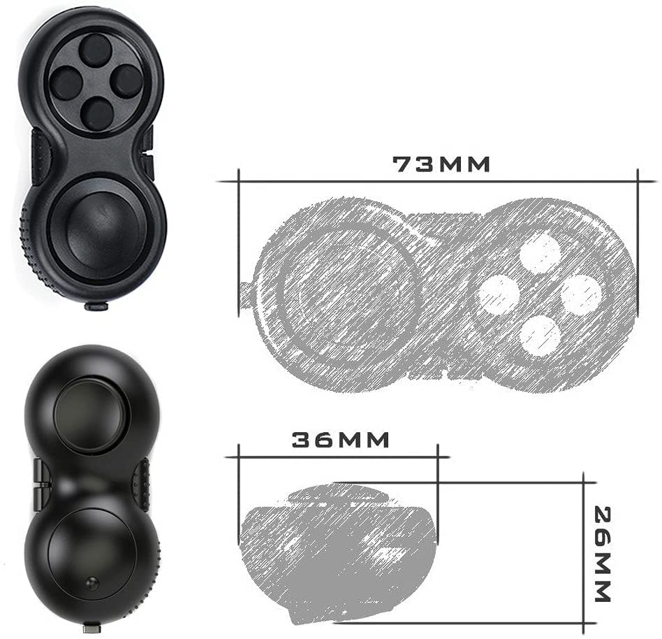 LIVYU LIFE fidget toy pad with 8-fidget functions - cameo blue