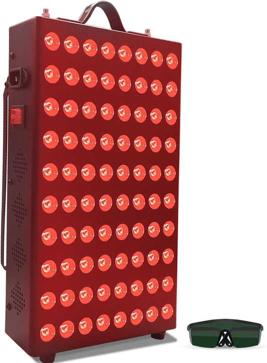 LIVYU LIFE Red Light Therapy Infrared Light Therapy device with 80 Dual LED chips on large panel for body Pain Relief, Skin Health, Regain Energy (80 LED Panel)