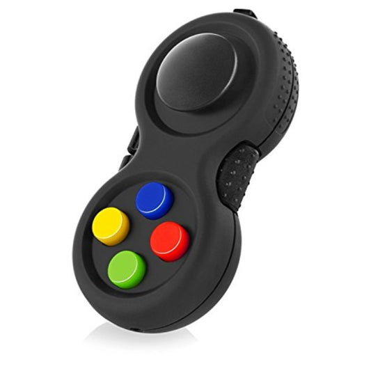 LIVYU LIFE fidget toy pad with 8-fidget functions - black multi