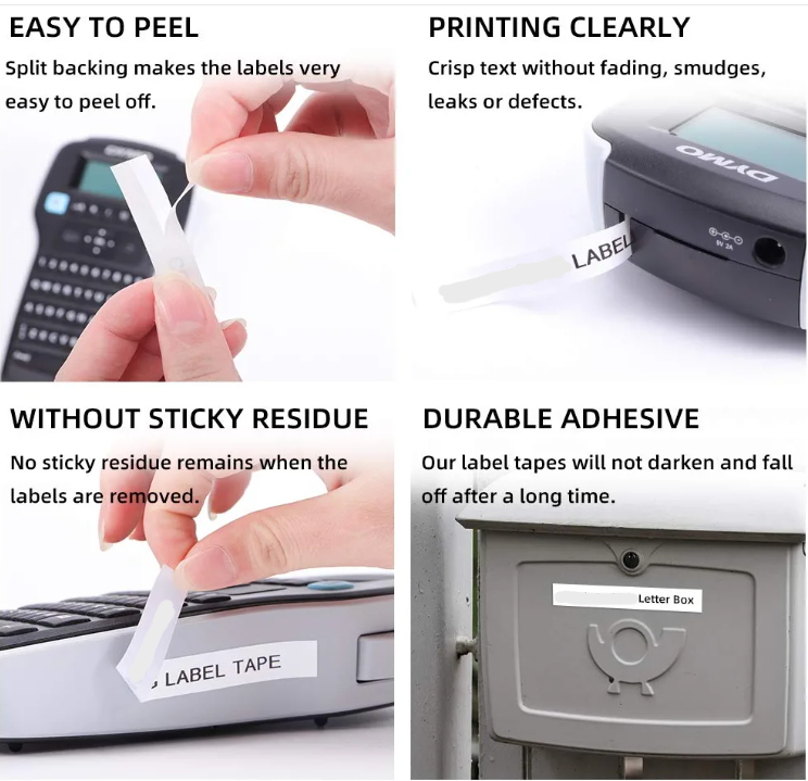 LIVYU LIFE DM1 label tape for Dymo label printers,asset labeling ...