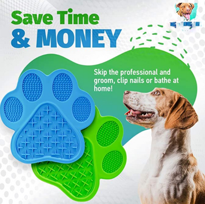 LIVYU LIFE lick pad for distraction for dogs during bath,green,1pc