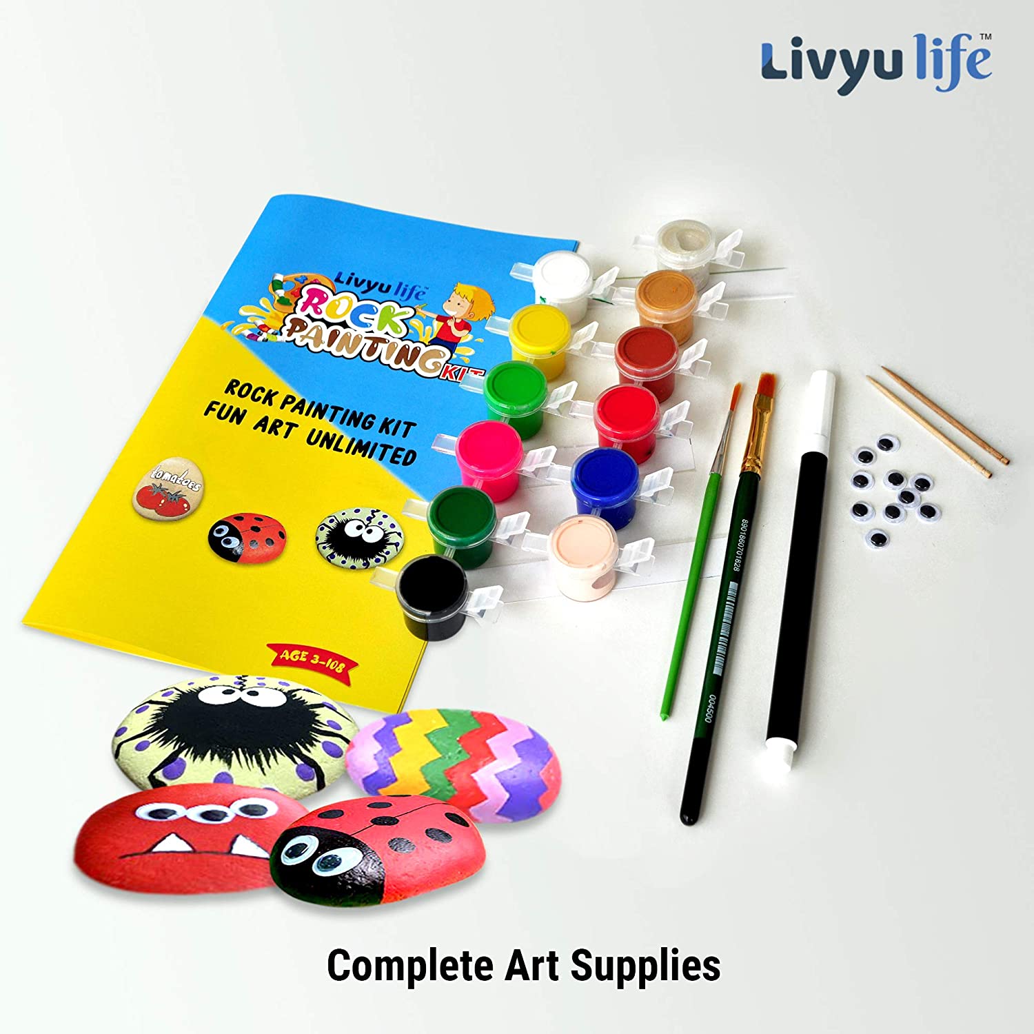 LIVYU LIFE rock painting kit, suitable birthday return gift for kids –  Livyu Life