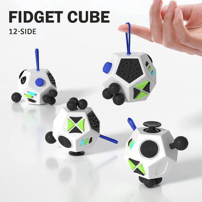 LIVYU LIFE fidget dodecagon 12-side fidget toy - white