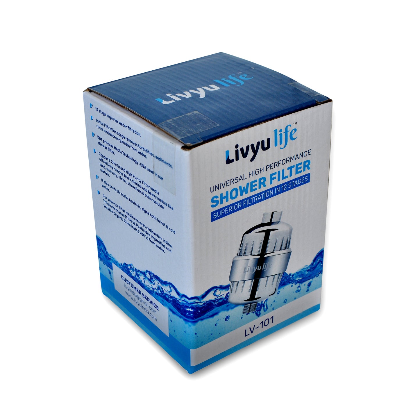 LIVYU LIFE Shower & Tap Filter in 12 stage for Municipal water.