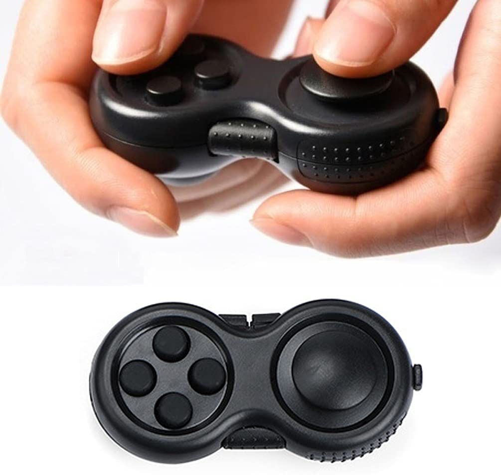 LIVYU LIFE fidget toy pad with 8-fidget functions - black