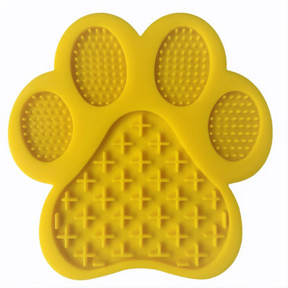 LIVYU LIFE lick pad for distraction for dogs during bath,yellow1pc